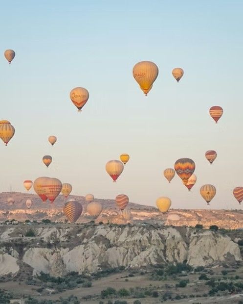 Hot air balloons over Cappadocia at sunrise | Acute Tonsillitis Treatment in Uchisar | Online Doctor & Online Prescription | E-rx.online